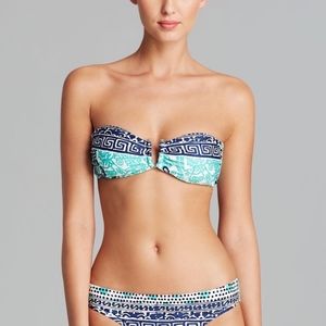 NANETTE LEPORE BATIKI BANDEAU SIDE TIE BIKINI XS